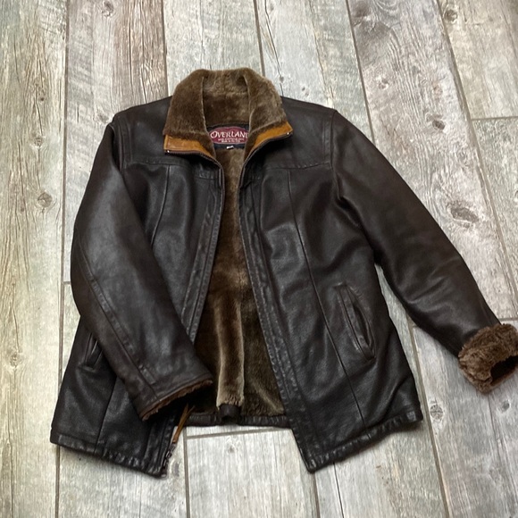 Overland Jackets & Coats Overland Shearling Lined Leather Jacket M